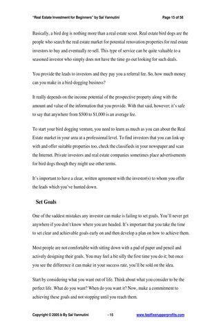 Real Estate Investment Preview