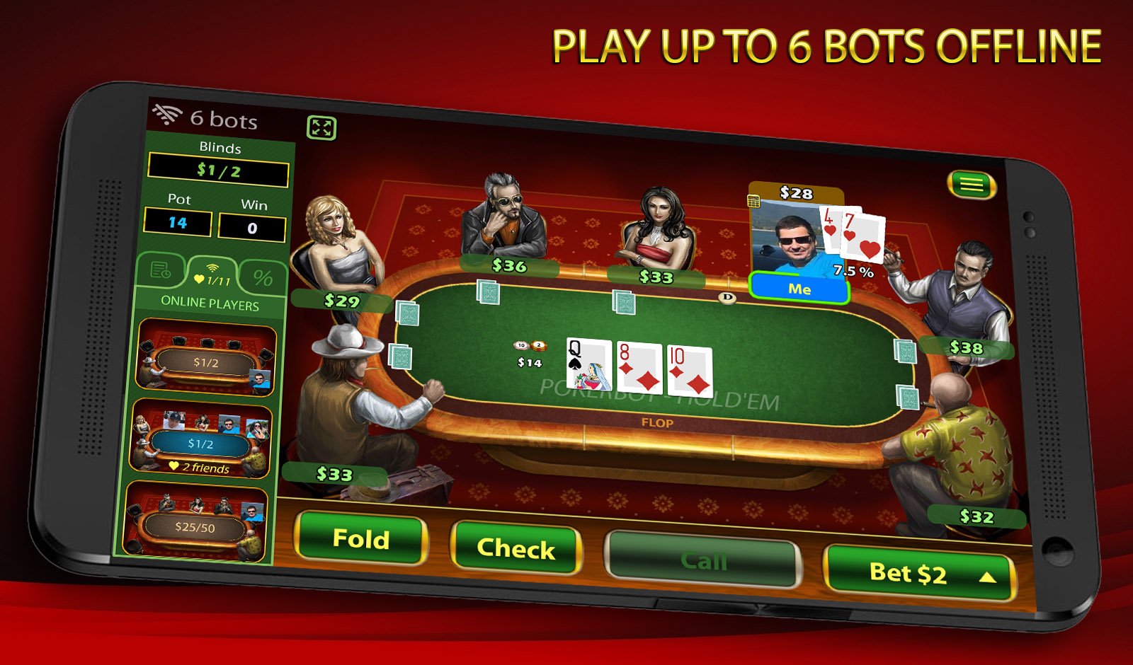 Texas Holdem Poker: Pokerbot