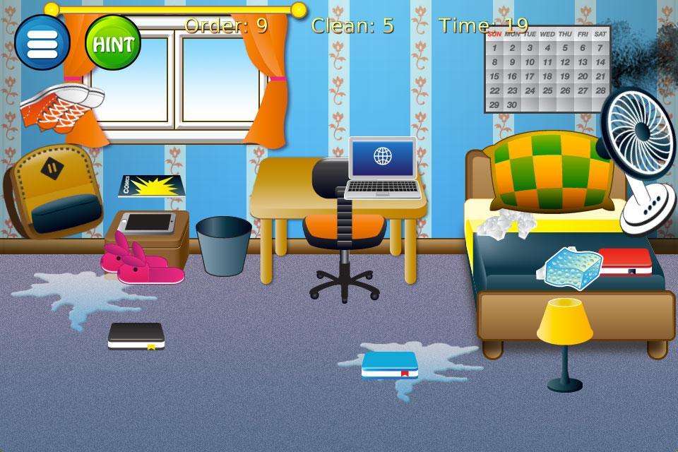 Set house cleaning game