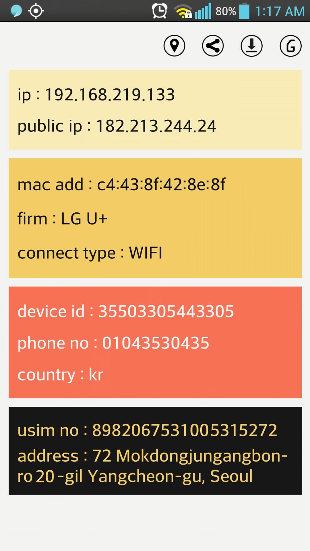 Simple IP Config Display