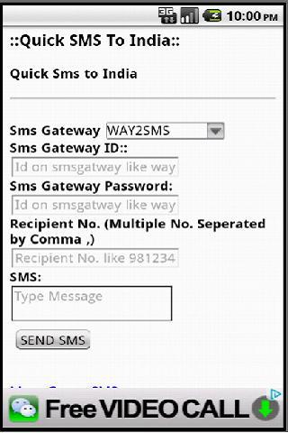 Everytime SMS - Free SMS