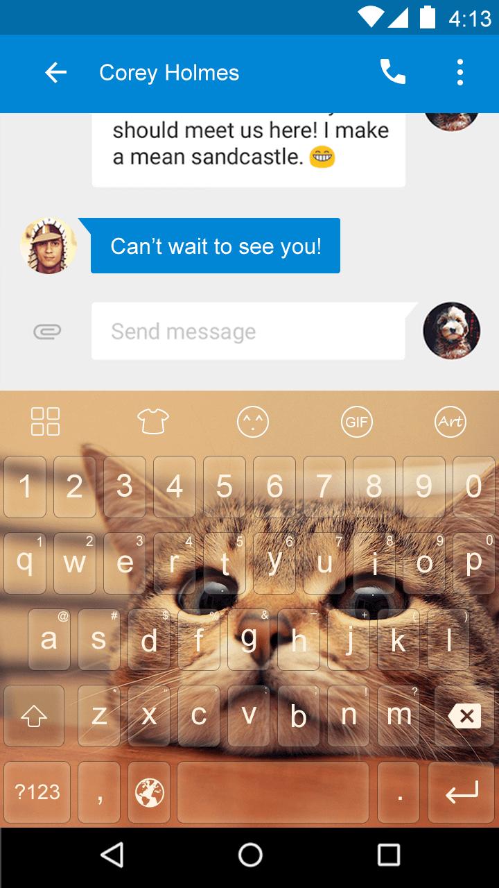 Emoji Keyboard-Cats stay