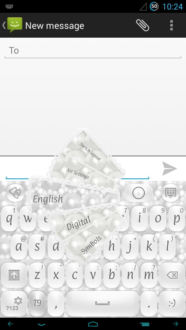 White Pearl Keyboard