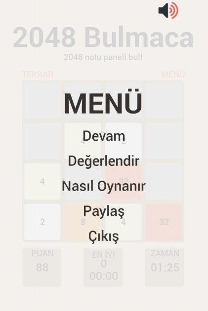 2048 Bulmaca Oyunu