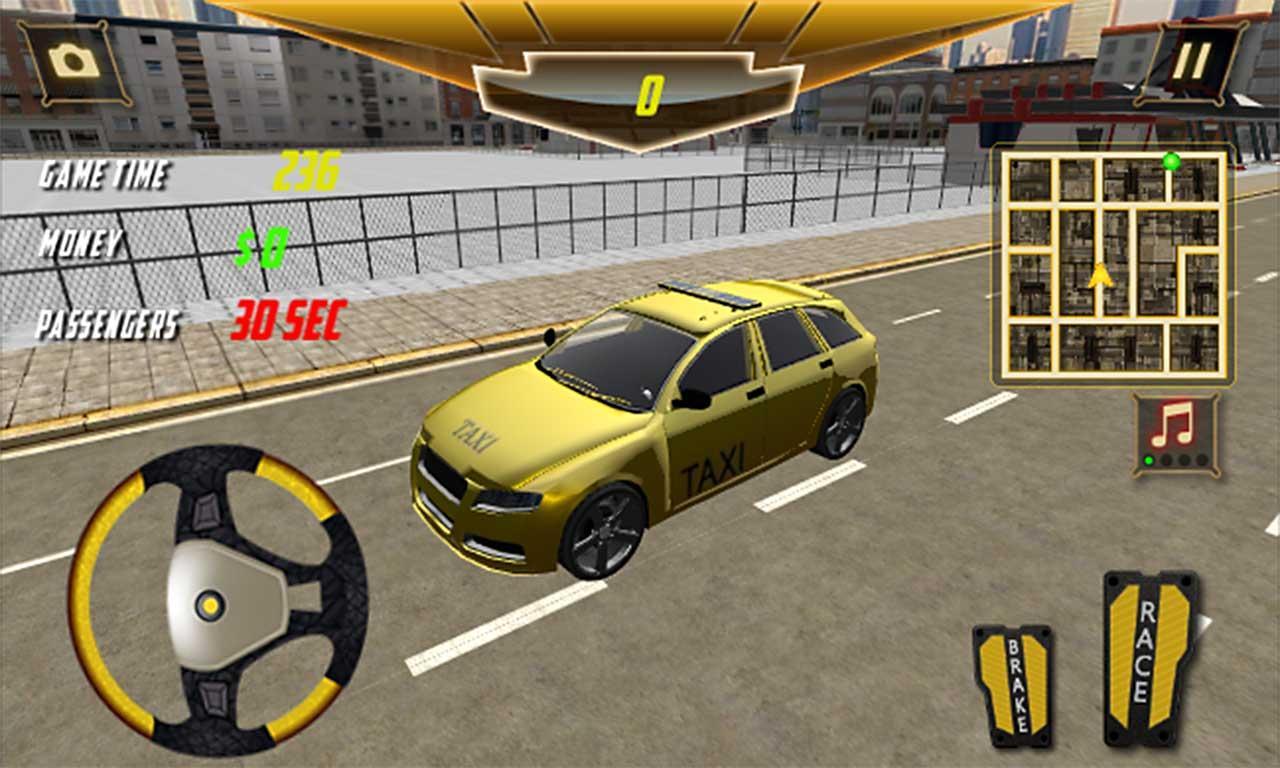 Holiday Rush Hour Taxi Cab