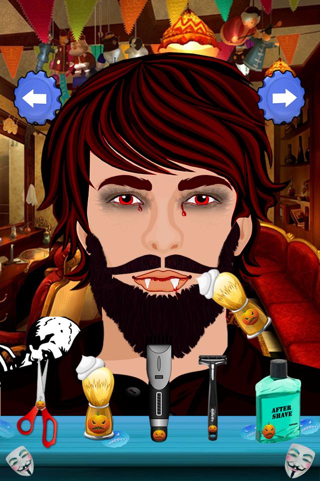 Beard salon haloween games