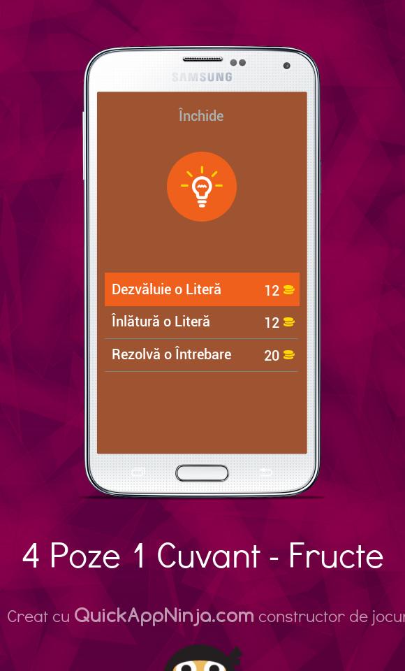 4 Poze 1 Cuvant - Fructe