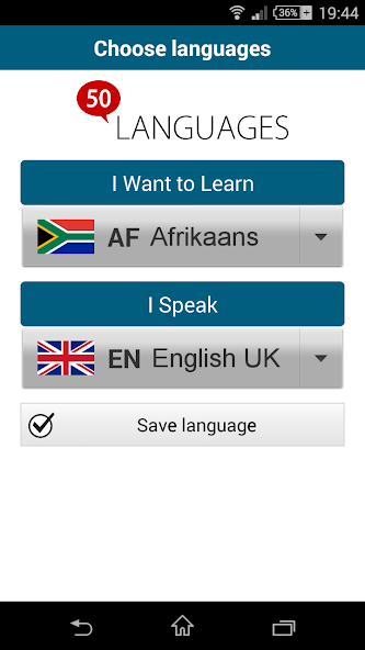 Learn Afrikaans - 50 languages