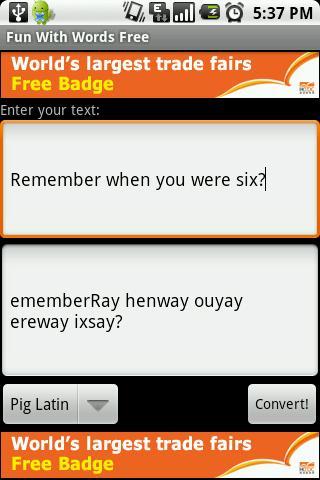 Fun With Words Free!