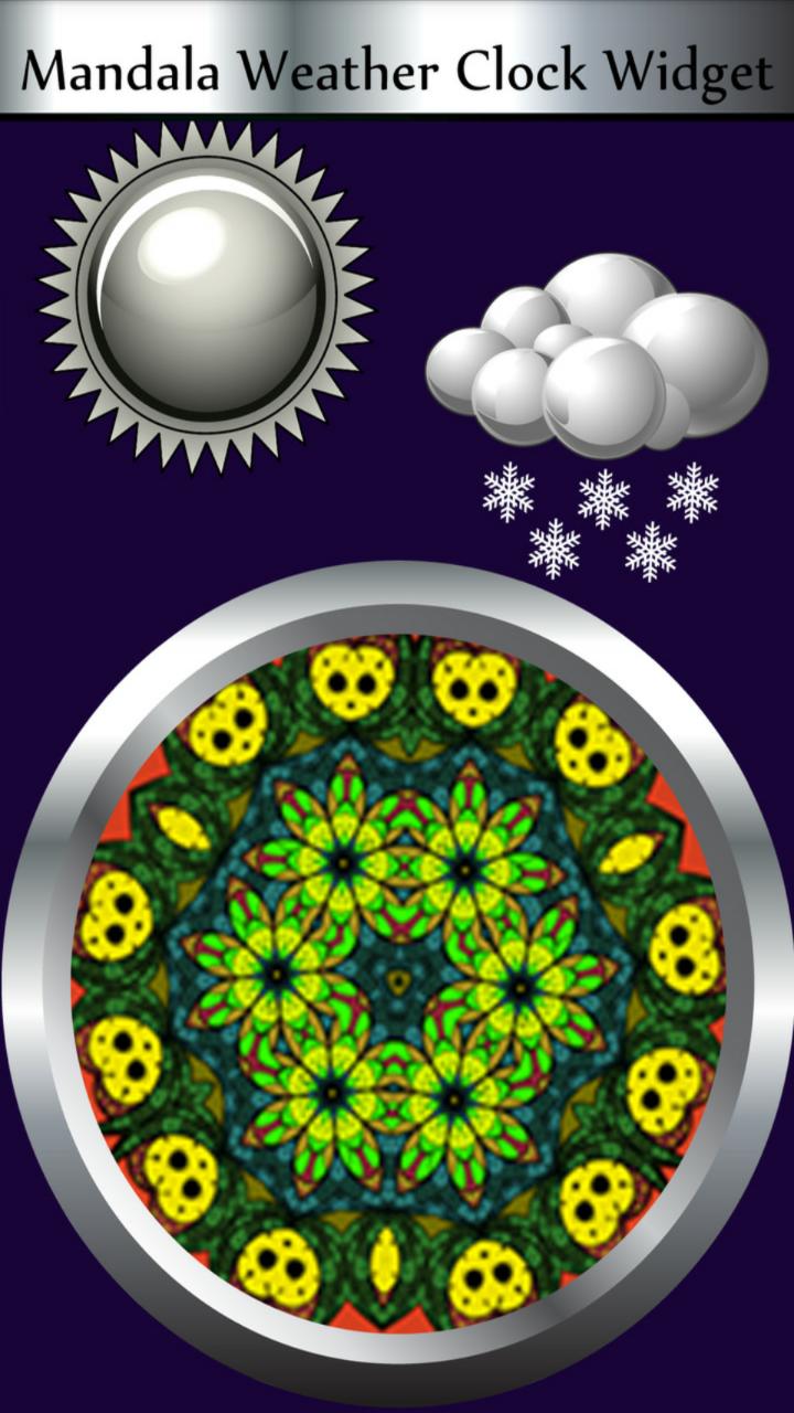 Mandala Weather Clock Widget