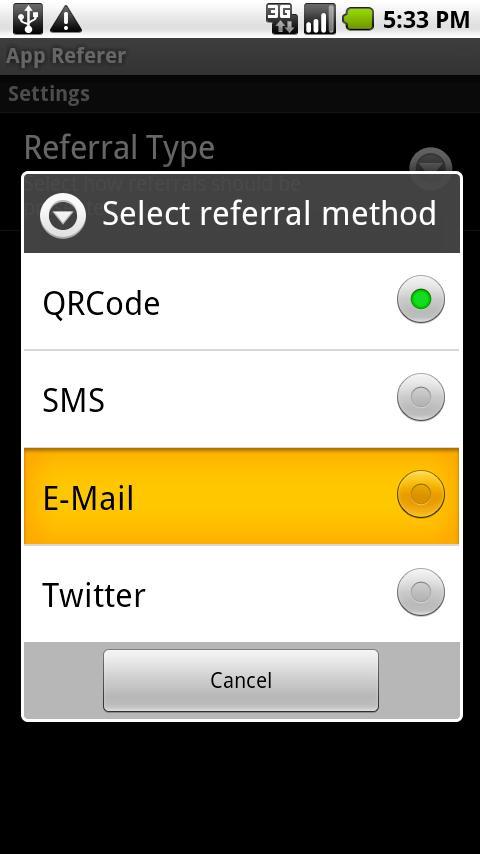 App Referrer
