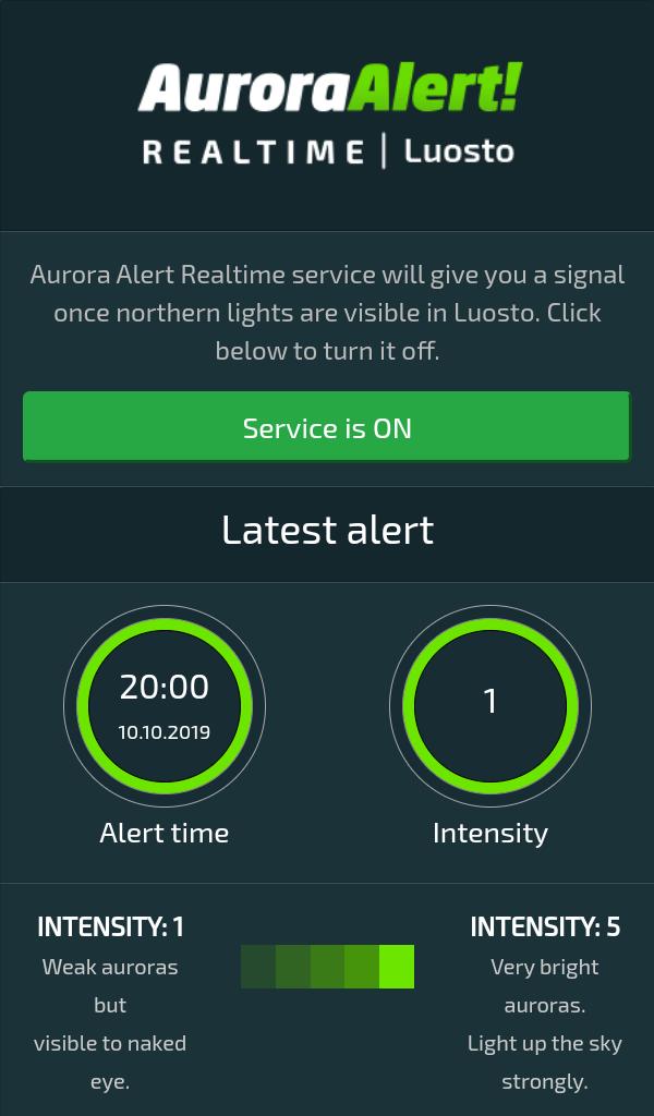 Aurora Alert - Luosto