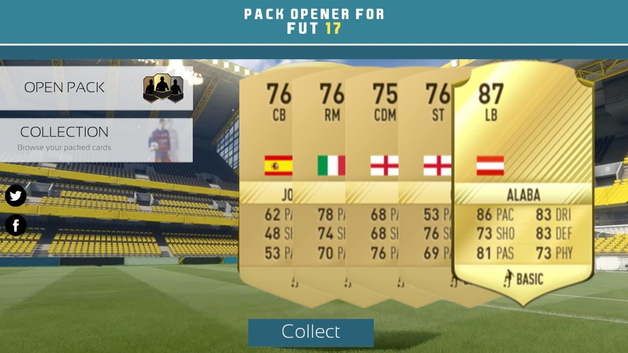 Pack Opener for Fifa 17