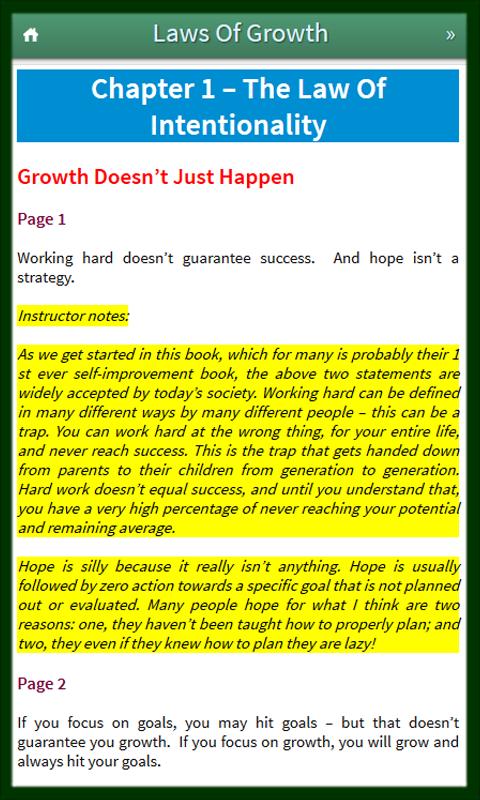 15 Invaluable Laws Of Growth