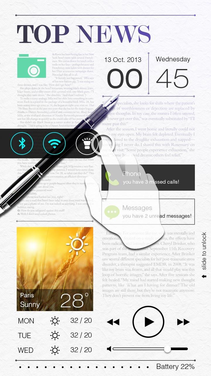 Top News GO Locker Theme