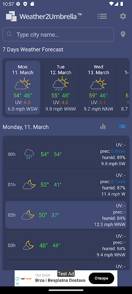 W2U Weather Forecast