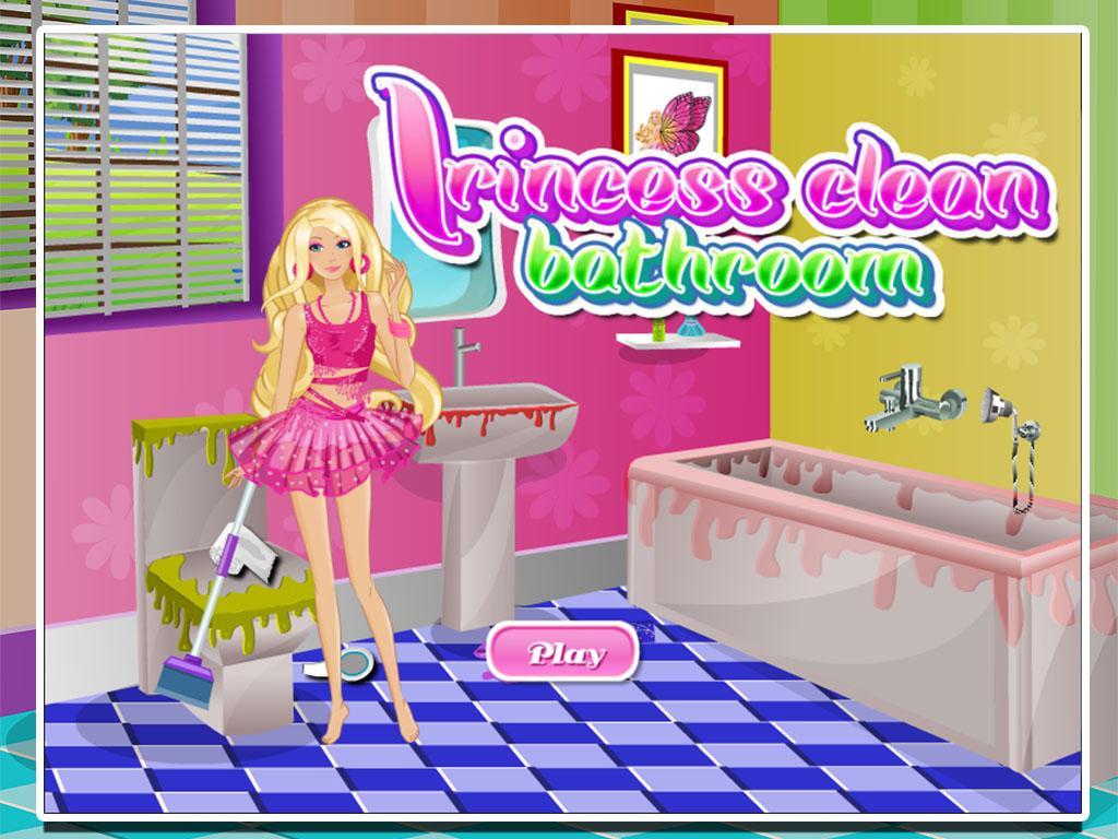 Princess clean bathroom