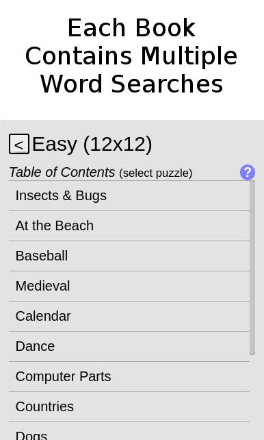 Word Search Library