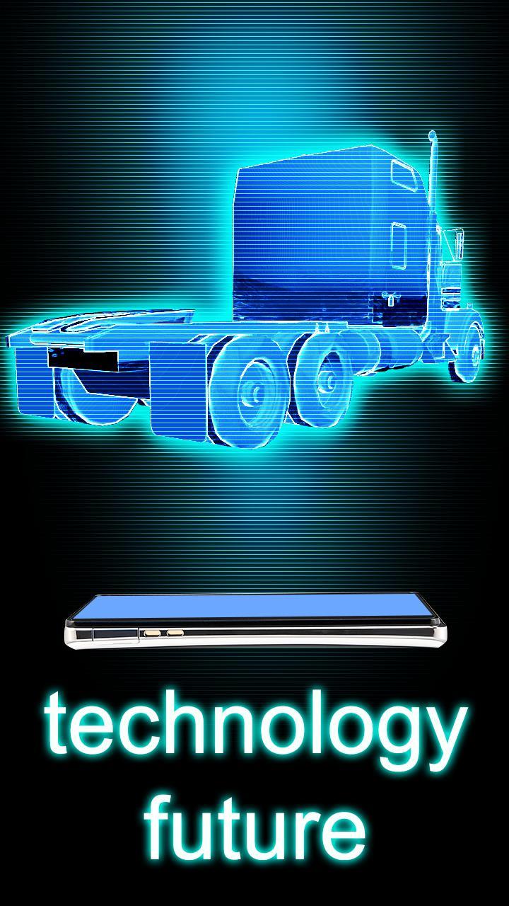 Hologram truck simulator