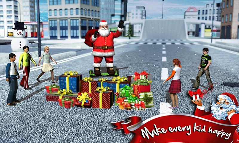 Hoverboard Rider 3D:Santa Xmas