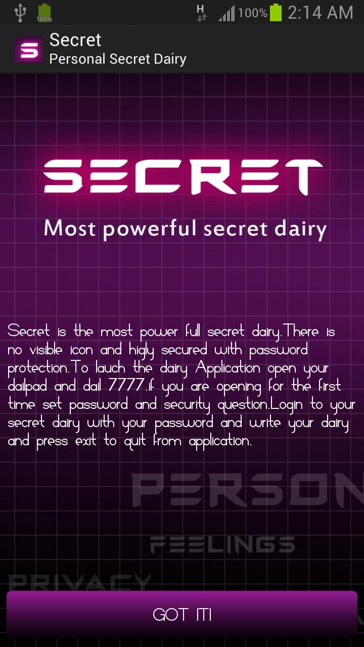 Secret Dairy