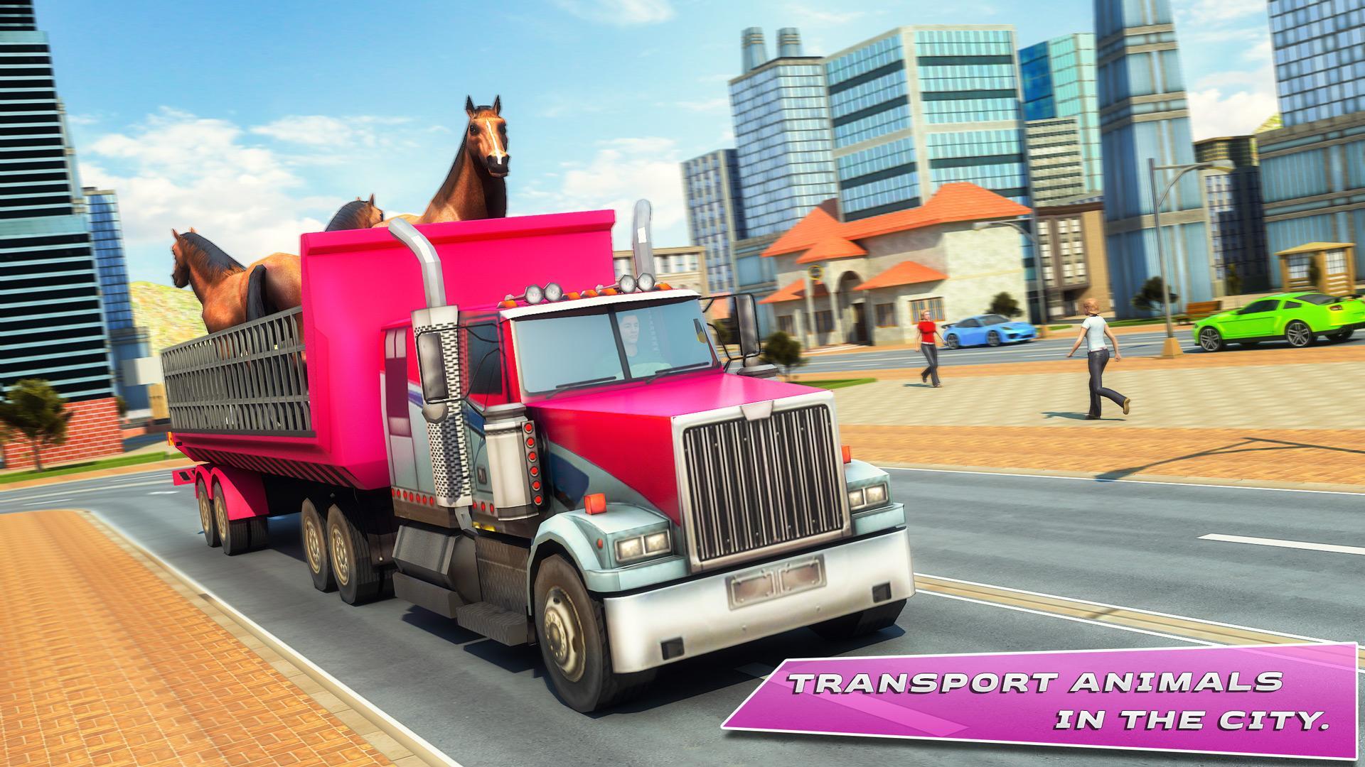 Rescue Transport Truck Game Farm Animal Games