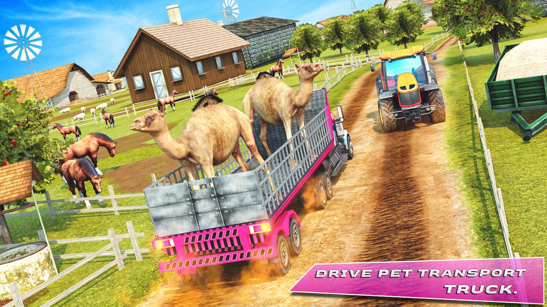Rescue Transport Truck Game Farm Animal Games