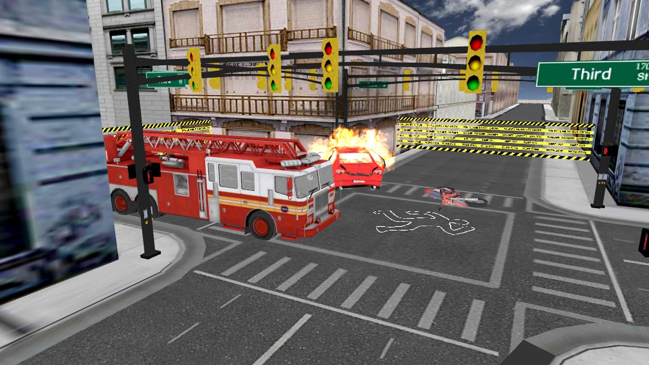 Firefighter truck 3d