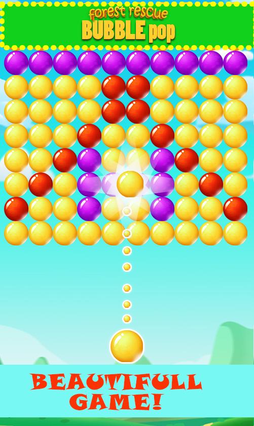 forest rescue bubble pop