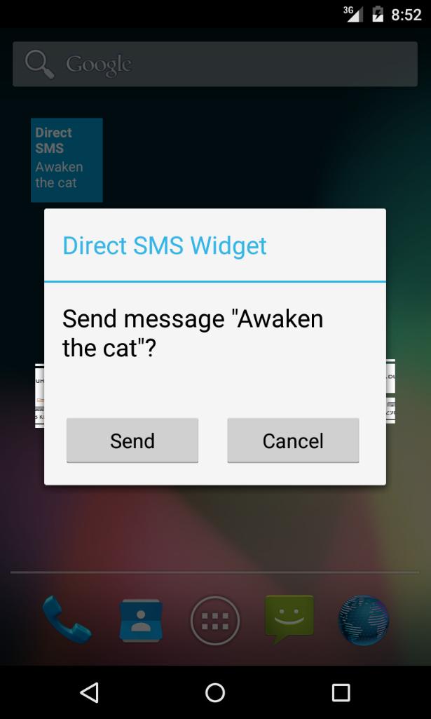 Direct SMS Widget