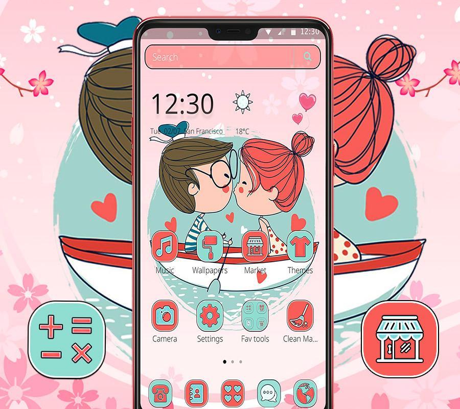 Cute Romantic Couple Theme