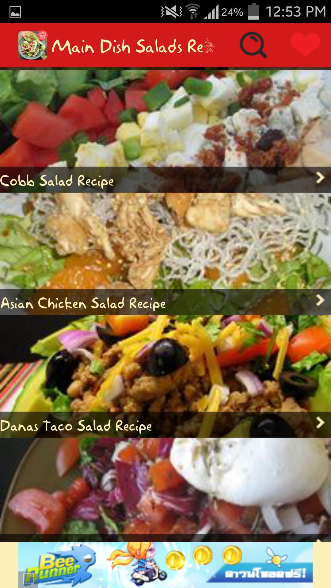 Main Dish Salads Recipes
