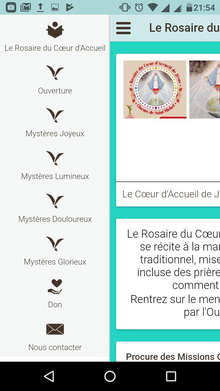 Le Rosaire du Coeur d'accueil