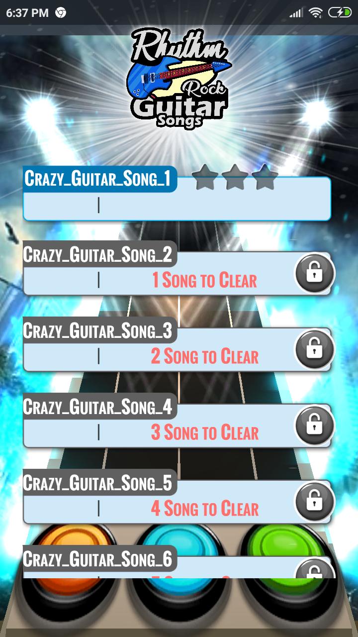 Rhythm Rock Guitar Songs