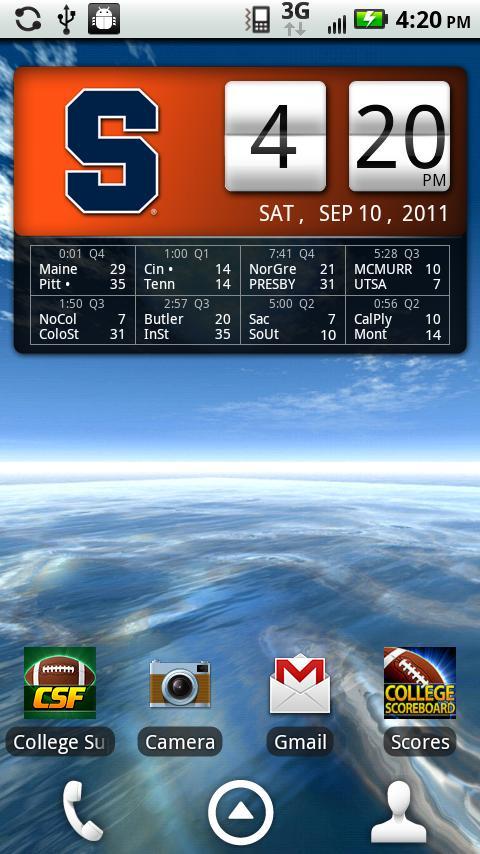 Syracuse Orange Live Clock