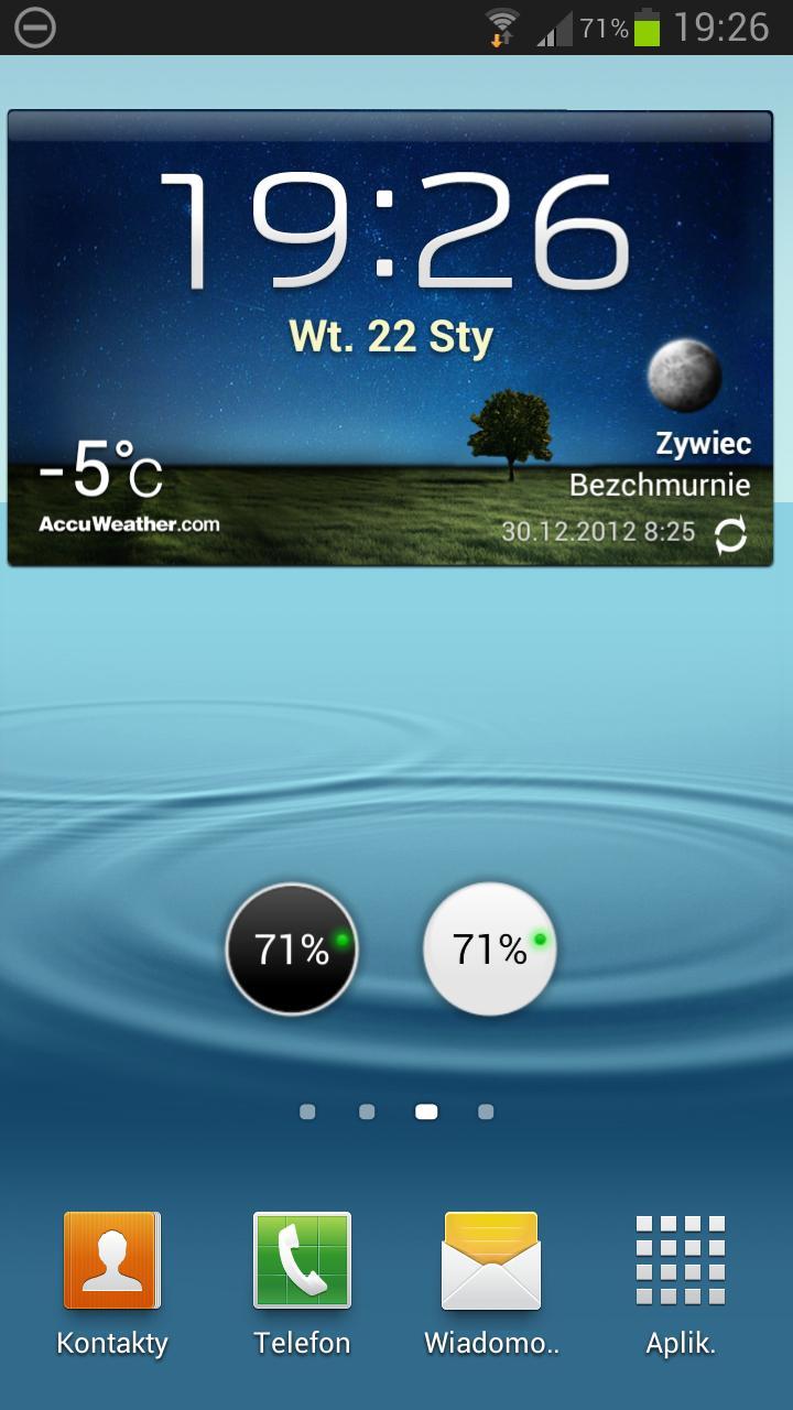 AMP KNOB Battery Widget