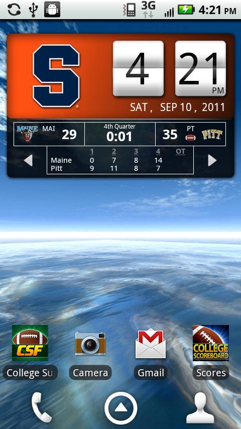 Syracuse Orange Live Clock