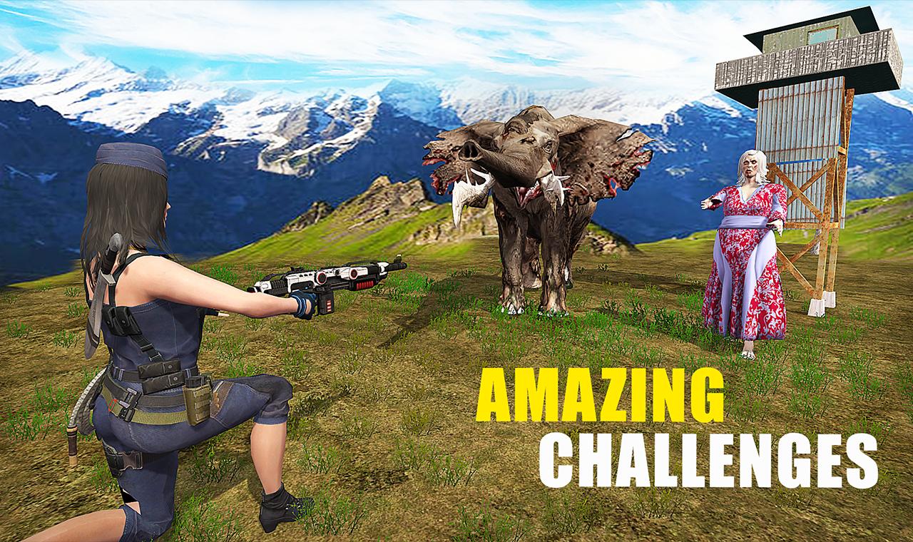 New Us Frontier Granny Zombie Shooter target 19