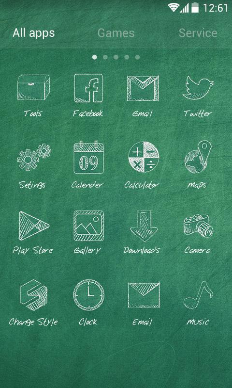 School Time GO Launcher Theme