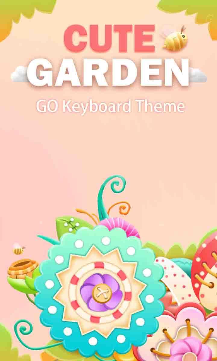 Cute Garden Go keyboard Theme