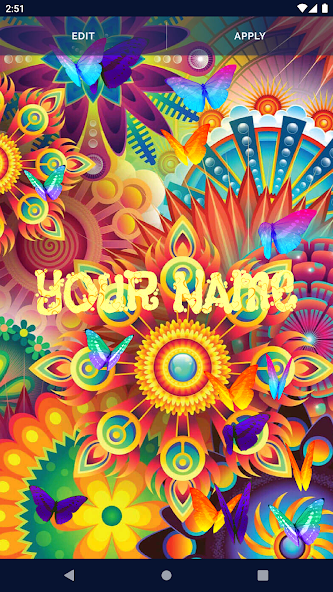 Neon Butterflies Wallpaper