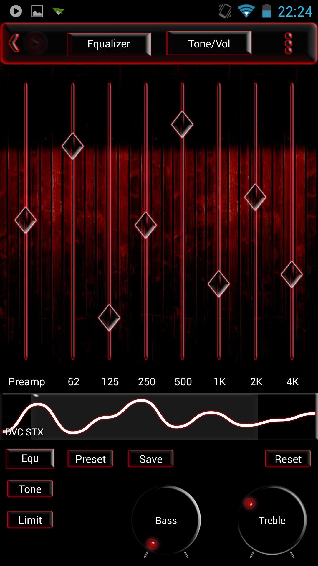 Poweramp Skin Red Glass