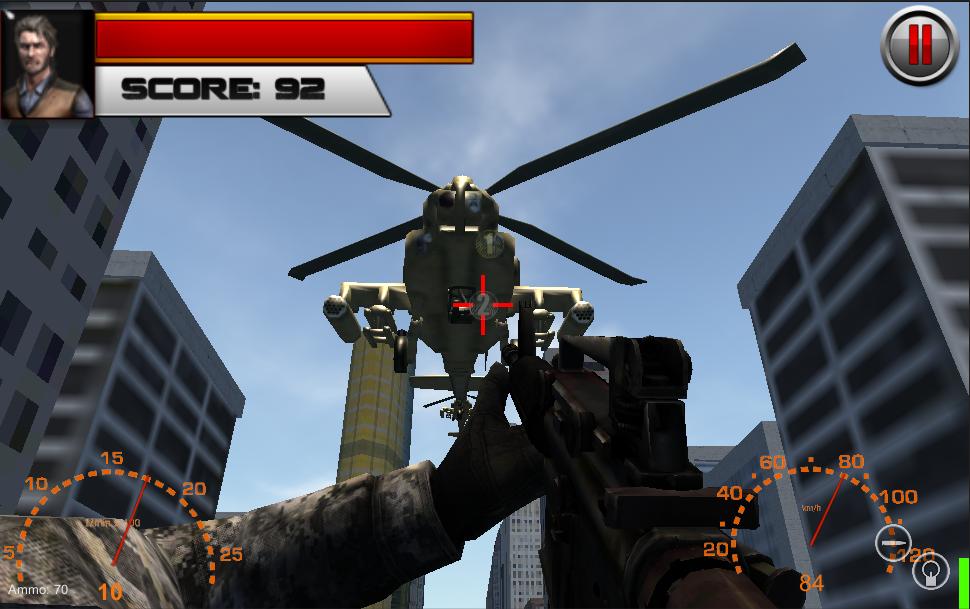 Commando War Gunship Shooting