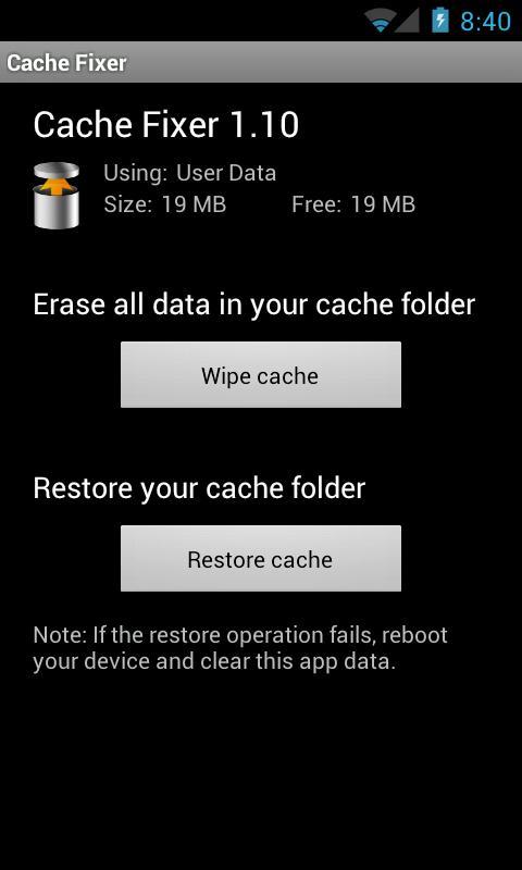 Cache Fixer