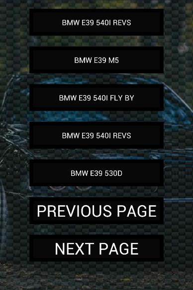 Engine sounds of E39 M5 540i