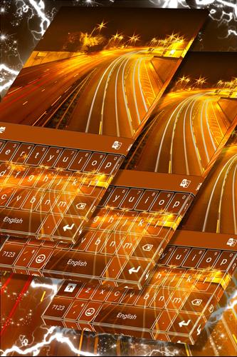 Golden Lights Keyboard For Huawai