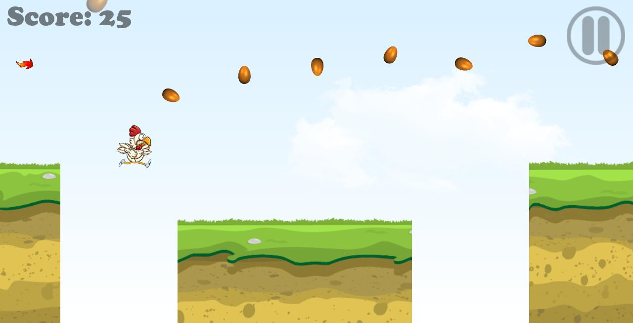 chicken run and jump