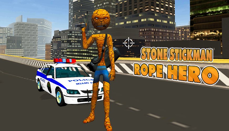 Stone Spider Stickman Rope Hero Gangster 2021