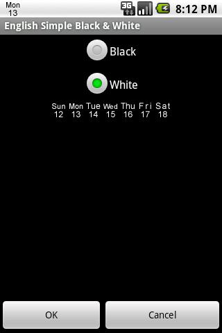 English Simple Black & White