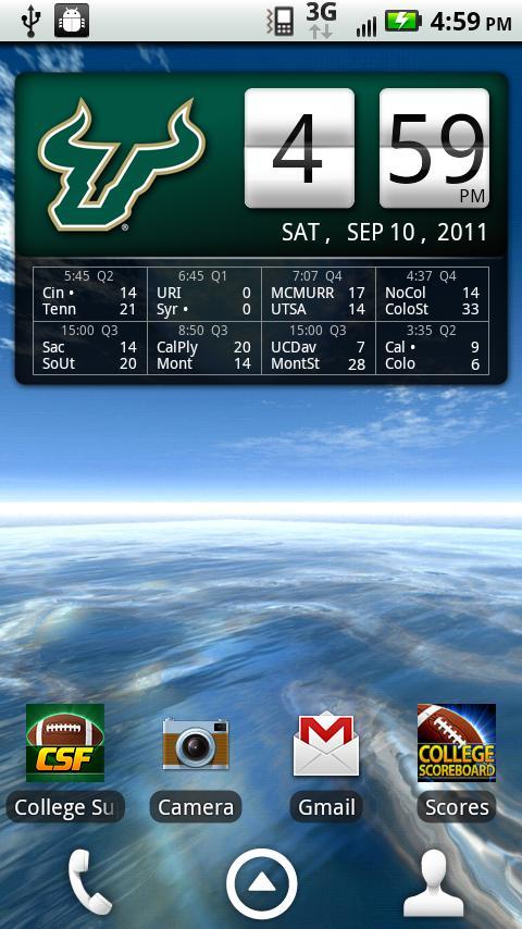 South Florida Bulls Live Clock